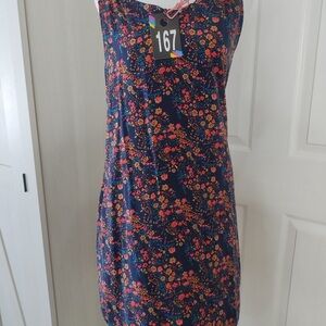 GAP Navy Floral Halter Sundress Sz S